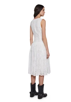Sugar Thrillz Dresses*Blissful Breeze Eyelet Midi Dress