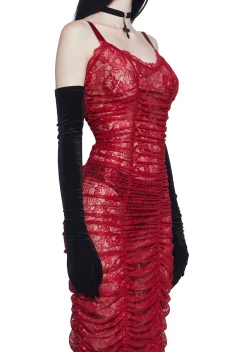 Unholy Dresses|Plus*Blood Sucker Maiden Lace Maxi Dress