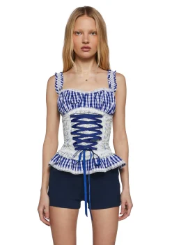 Sugar Thrillz Tops*Blueberry Frolic Tank Top