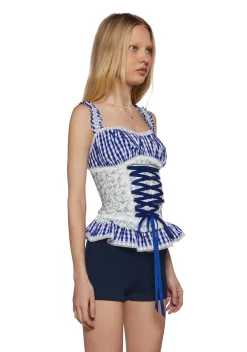 Sugar Thrillz Tops*Blueberry Frolic Tank Top