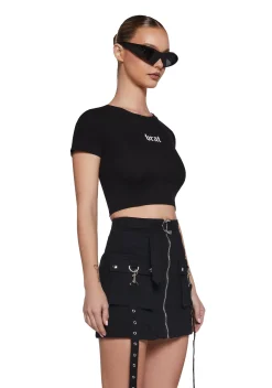 Poster Grl Tops|Plus*Blunt Brat Graphic Tee