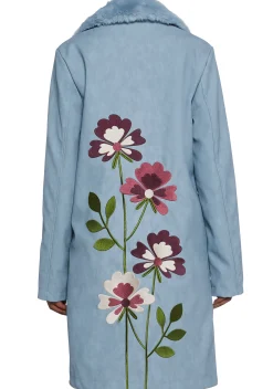 Current Mood Outerwear|Plus*Bohemian Dreamscape Faux Suede Coat