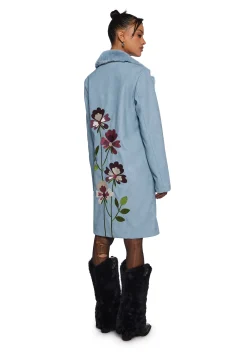 Current Mood Outerwear|Plus*Bohemian Dreamscape Faux Suede Coat