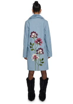 Current Mood Outerwear|Plus*Bohemian Dreamscape Faux Suede Coat