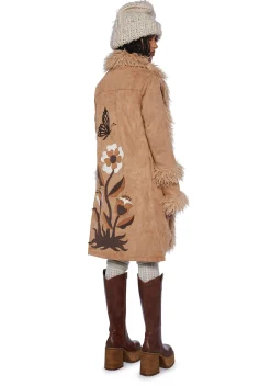 Current Mood Outerwear*Bohemian Groove Faux Suede Jacket