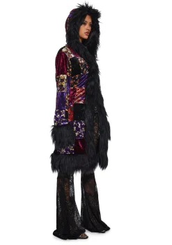 Current Mood Outerwear|Plus*Bold Love Velvet Coat