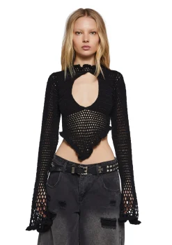 Current Mood Tops|Plus*Bonfire Love Crochet Top