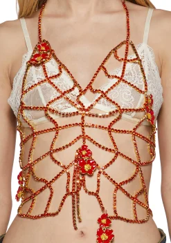 Club Exx Belts & Harnesses*Botanical Effect Chain Belt