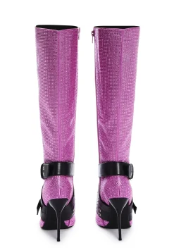 Generation Kiss Boots*Boulevard Knee High Boots - Pink Bling