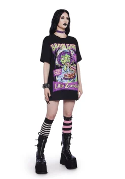 Trickz N' Treatz Tops*Brain Food Glow In The Dark Graphic Tee
