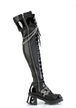 Demonia Boots*Bratty-304 Knee High Boots