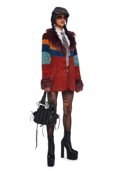 Current Mood Outerwear|Plus*Break Free Corduroy Coat - Multi