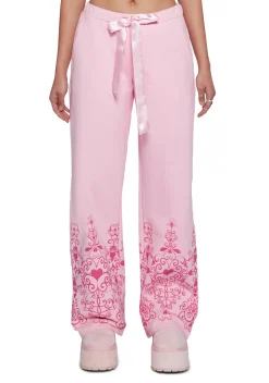 Sugar Thrillz Bottoms|Pants*Breaking Your Heart Wide Leg Sweatpants
