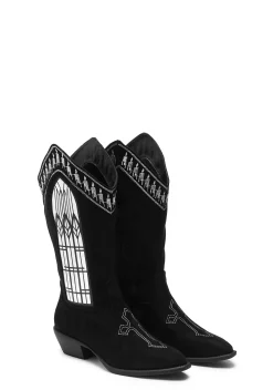 BOY Koi Footwear Boots|Cowboy Boots*Broken Confessions Cowboy Boots - Black