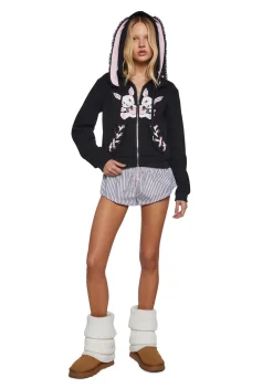 Sugar Thrillz Outerwear|Sweatshirts & Hoodies*Bunny Boo Hoodie With Ears