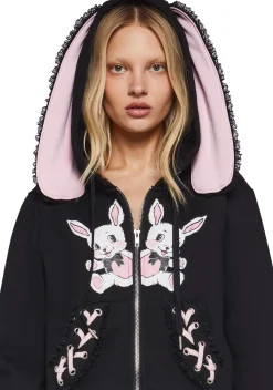 Sugar Thrillz Outerwear|Sweatshirts & Hoodies*Bunny Boo Hoodie With Ears