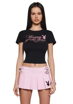 Playboy by Dolls Kill Tops|Plus*Bunny Prestige Baby Tee