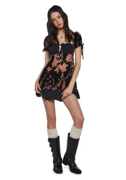Widow Dresses*Burned Romance Babydoll Dress