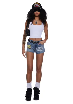 Ed Hardy Bottoms|Shorts*Butterflies Denim Shorts