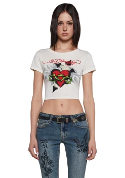 Ed Hardy Bottoms|Pants*Butterfly Denim Flared Jeans