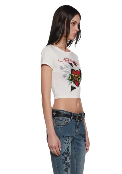 Ed Hardy Bottoms|Pants*Butterfly Denim Flared Jeans