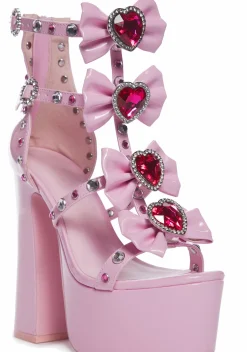 Sugar Thrillz Platforms|Heels*Buy Me Jewels Platform Heels