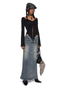 Current Mood Tops*Call It Dreaming Long Sleeve Top - Black