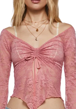 Current Mood Tops|Plus*Call It Dreaming Long Sleeve Top - Pink