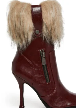Current Mood Boots*Call The Shots Heeled Boots - Red