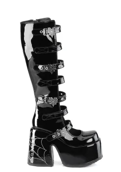 Demonia Boots|Platforms*Camel-223 Glow In The Dark Platform Boots