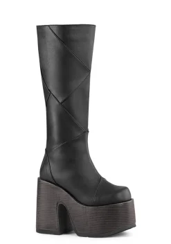 Demonia Boots|Platforms*Camel-280 Knee High Boots