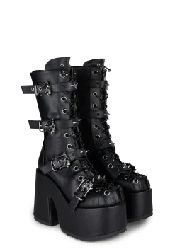 Demonia Boots|Platforms*Camel-155 Platform Boots