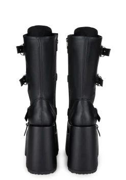Demonia Boots|Platforms*Camel-155 Platform Boots