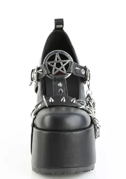 Demonia Boots|Platforms*Camel-33 Platform Mary Janes