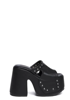 Demonia Platforms*Camel-109 Platform Mules