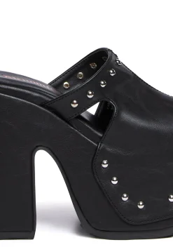 Demonia Platforms*Camel-109 Platform Mules