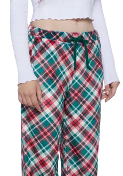Sugar Thrillz Lingerie*Candy Cane Plaid Sweatpants
