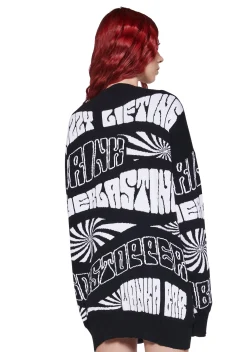 Dolls Kill x Willy Wonka Tops*Candy Inventions Intarsia Sweater