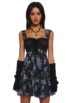 Current Mood Dresses|Plus*Can’t Forget Babydoll Dress - Black