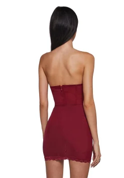 Current Mood Dresses*Captivating Gazes Slip Dress - Red
