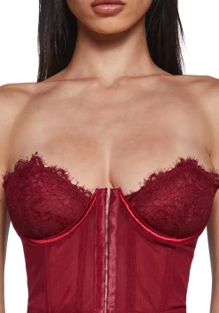Current Mood Dresses*Captivating Gazes Slip Dress - Red