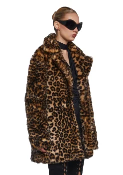 Current Mood Dresses*Captivating Gazes Slip Dress - Leopard
