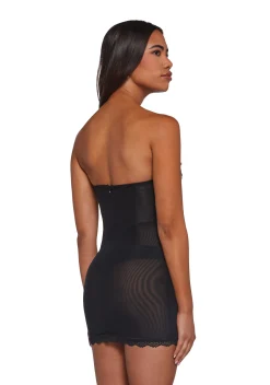 Current Mood Dresses*Captivating Gazes Slip Dress - Black