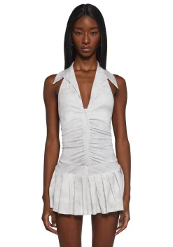 New Pink Dresses*Carefree Days Collar Halter Dress