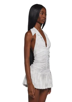 New Pink Dresses*Carefree Days Collar Halter Dress