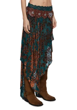 Current Mood Bottoms|Skirts*Carefree Songstress Midi Skirt