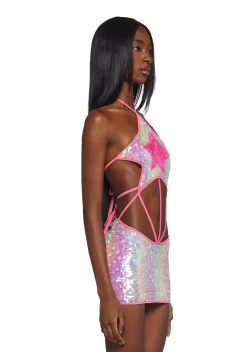 Club Exx Bottoms|Pants*Carnival Starscape Flared Pants