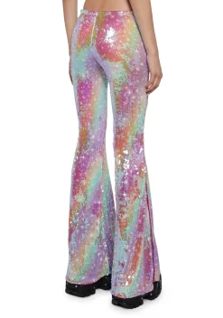 Club Exx Bottoms|Pants*Carnival Starscape Flared Pants