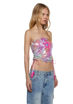 Club Exx Bottoms|Pants*Carnival Starscape Flared Pants