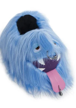 Trickz N' Treatz Flats|Slippers*Case Of The Grumpies Fuzzy Slippers - Kooky Monster